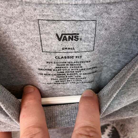 Vans Off The Wall Peace Sign Fire Long Sleeve T-Shirt - Picture 2 of 4